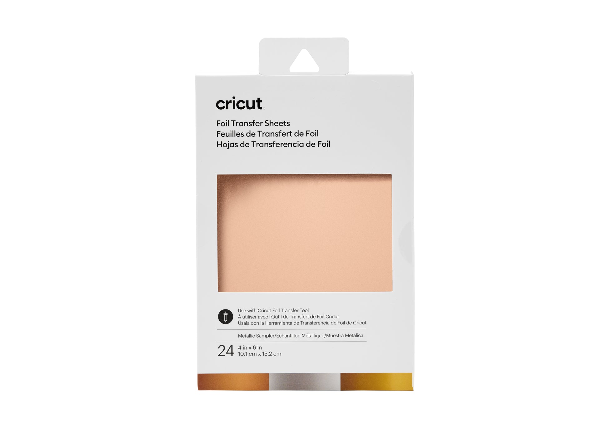 Cricut Transferfolie – 24 Blätter – Metallic – 101 × 152 mm – für Cricut Joy Schneideplotter