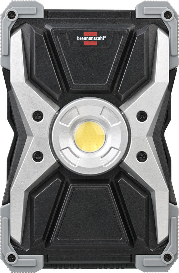 Brennenstuhl Arbeitsstrahler RUFUS – 3000 lm, 30 W – Kaltweiss, 6500 K – IP65 – Akkubetrieb – dimmbar, USB – M