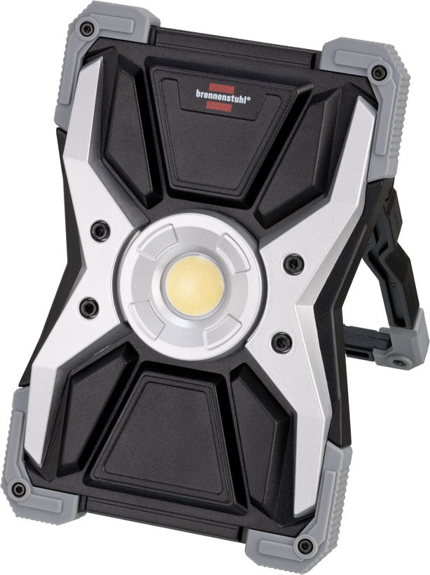Brennenstuhl Arbeitsstrahler RUFUS – 3000 lm, 30 W – Kaltweiss, 6500 K – IP65 – Akkubetrieb – dimmbar, USB – M