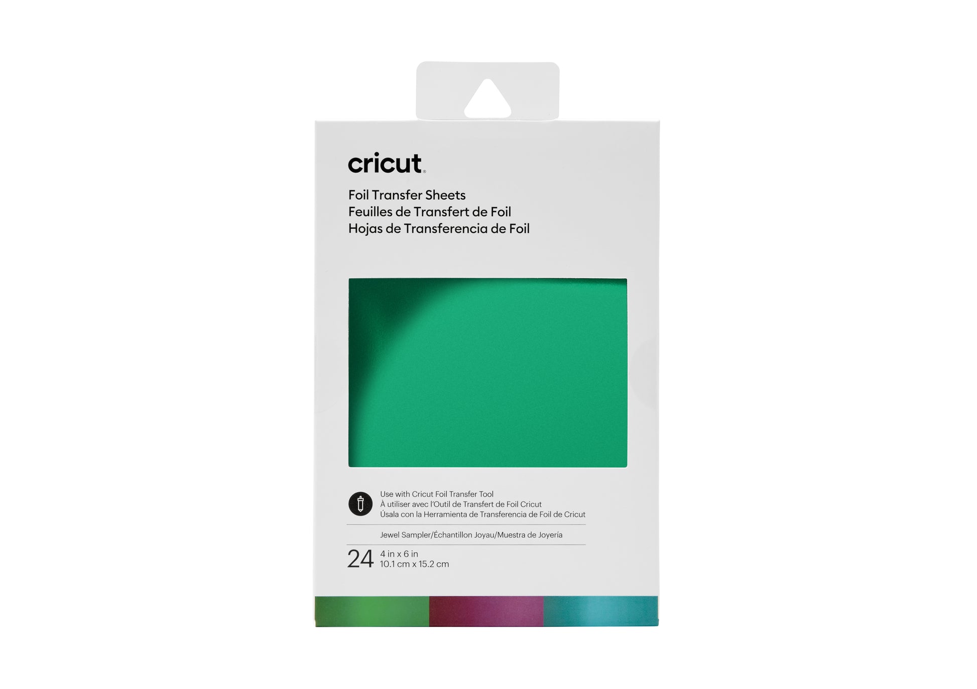 Cricut Transferfolie – 24 Stück – Aqua – 101 × 152 mm – für Cricut Joy Schneideplotter