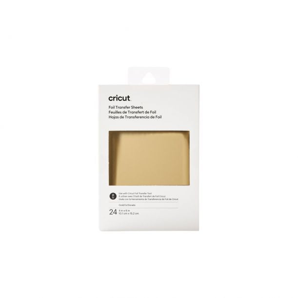 Cricut Transferfolie – für Cricut Joy – 101 × 152 mm – gold – 24 Blatt
