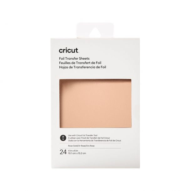 Cricut Transferfolie – für Cricut Joy – 101 × 152 mm – rosé – 24 Blatt