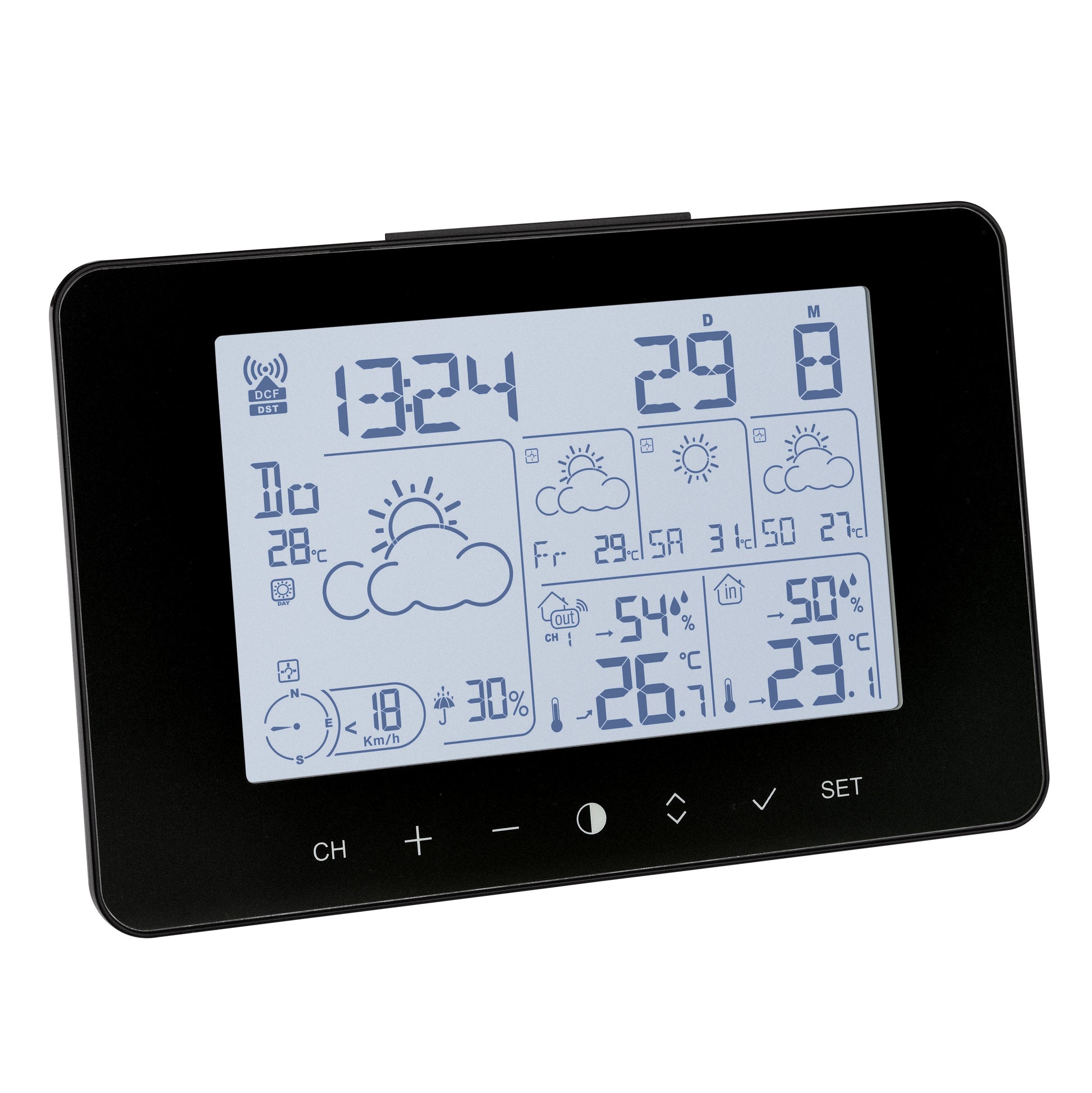 TFA-Dostmann METEOTIME PRIMO Temperatur-/Feuchtesensor – Kabellos, 0–50 °C, 20–95 %