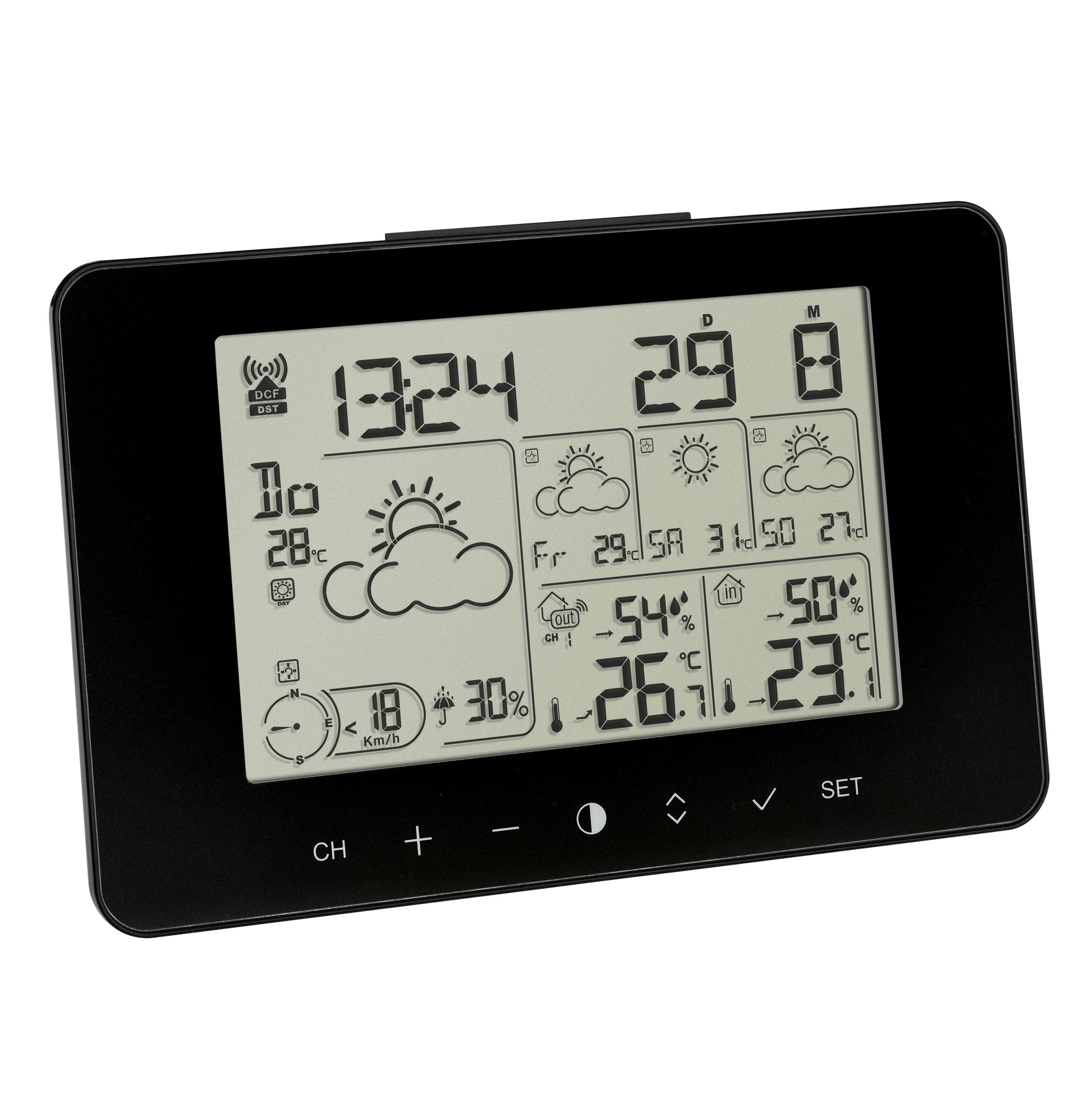 TFA-Dostmann METEOTIME PRIMO Temperatur-/Feuchtesensor – Kabellos, 0–50 °C, 20–95 %