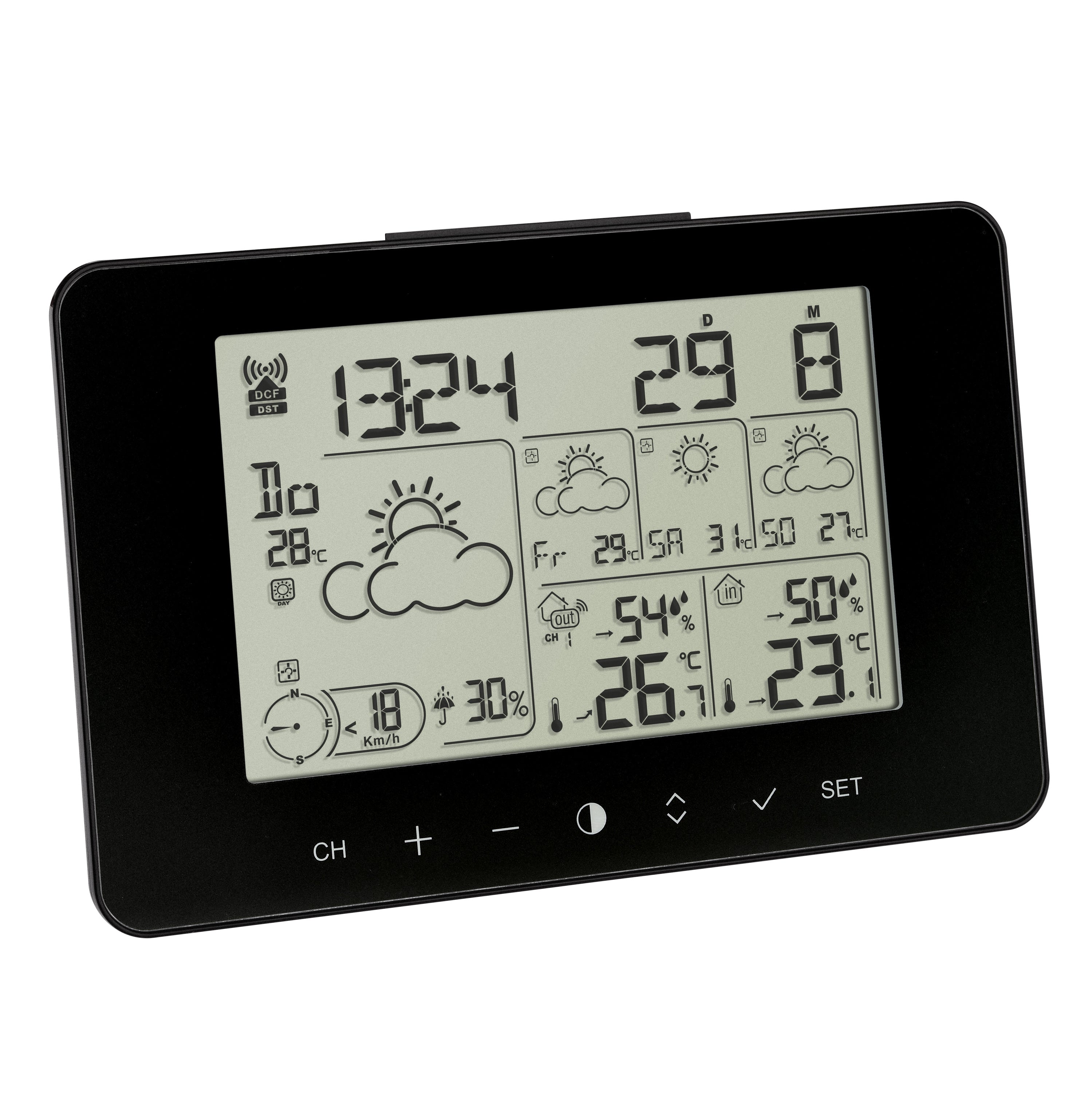 TFA-Dostmann METEOTIME PRIMO Temperatur-/Feuchtesensor – Kabellos, 0–50 °C, 20–95 %
