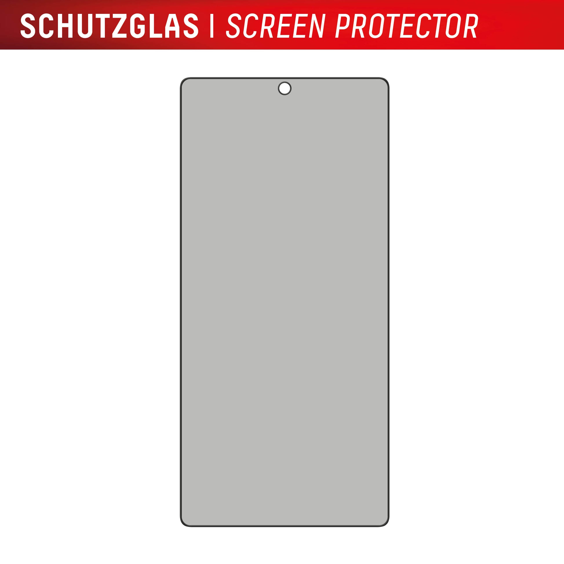 Displex Privacy-Filter (Panzerglas), Full Cover – für Galaxy S25 Ultra – mit Applikator