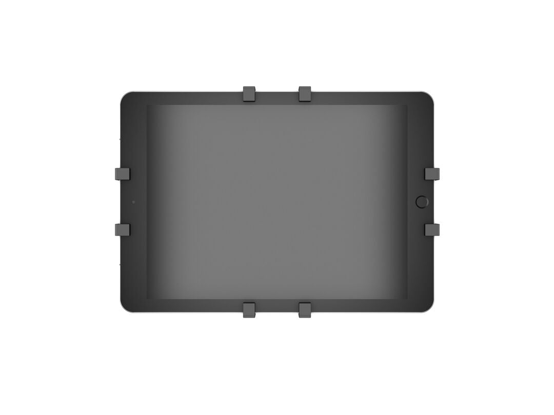Multibrackets Tablet-Tischhalterung für iPad – bis 13", abschliessbar, VESA 75×75 – Schwarz