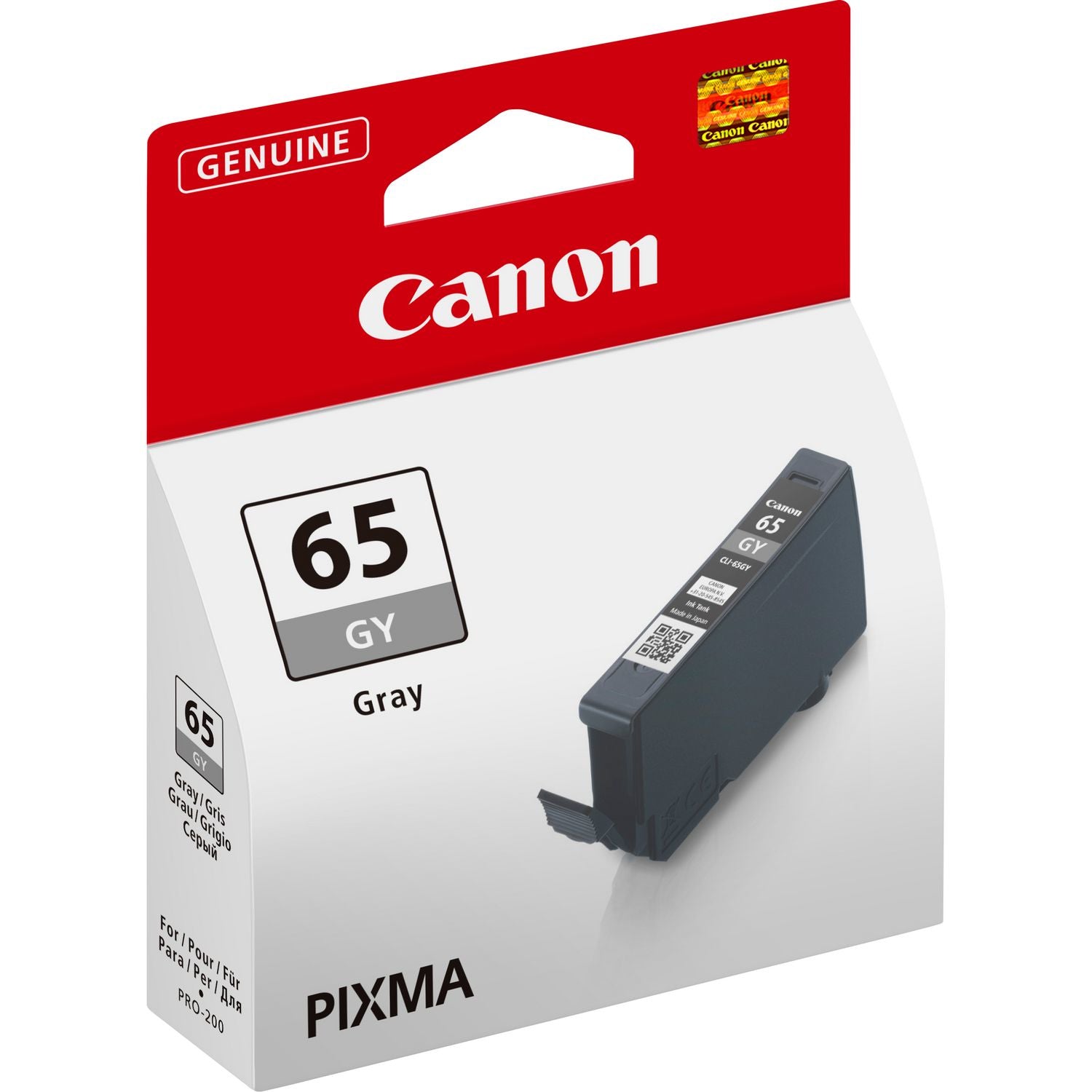 Canon CLI-65GY Grau Tintenpatrone (Original) – 12,6 ml – für PIXMA PRO-200