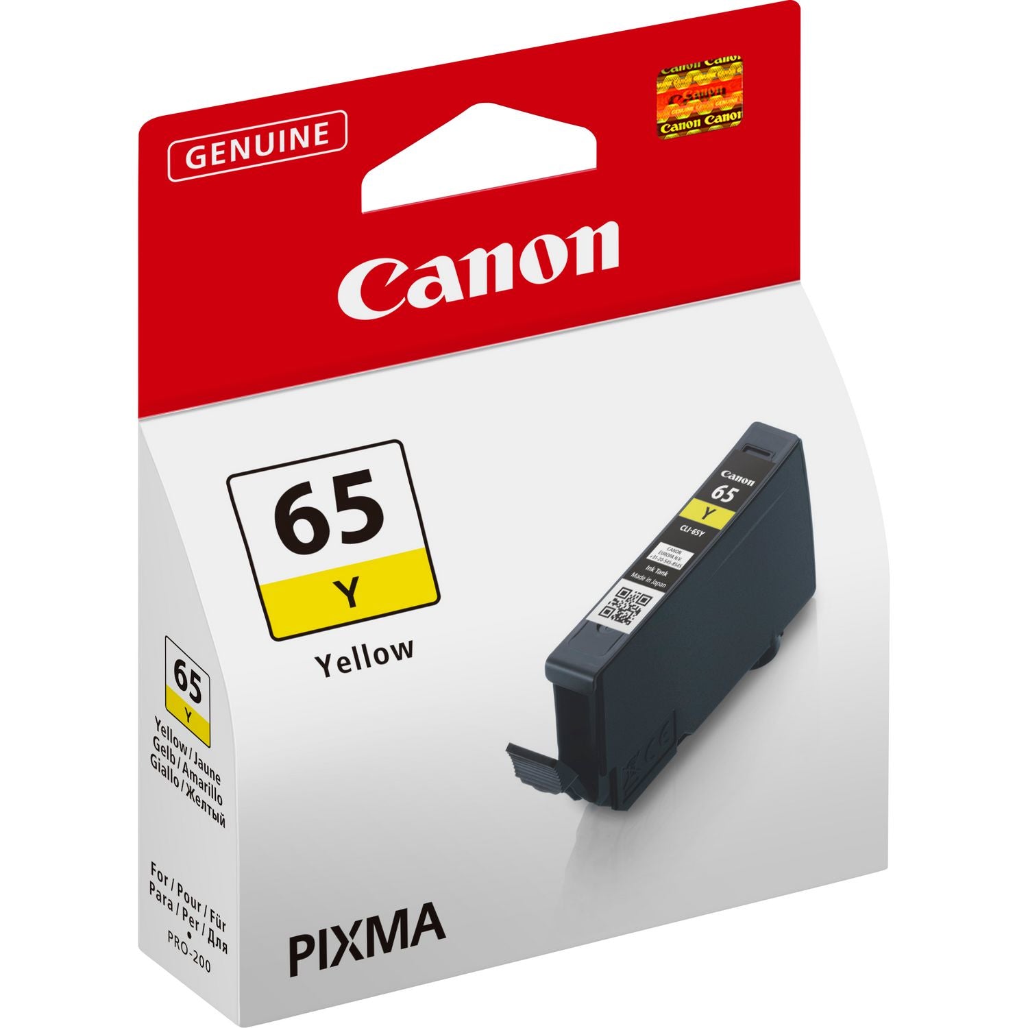 Canon CLI-65Y Gelb Tintenpatrone (Original) – 12,6 ml – für PIXMA PRO-200