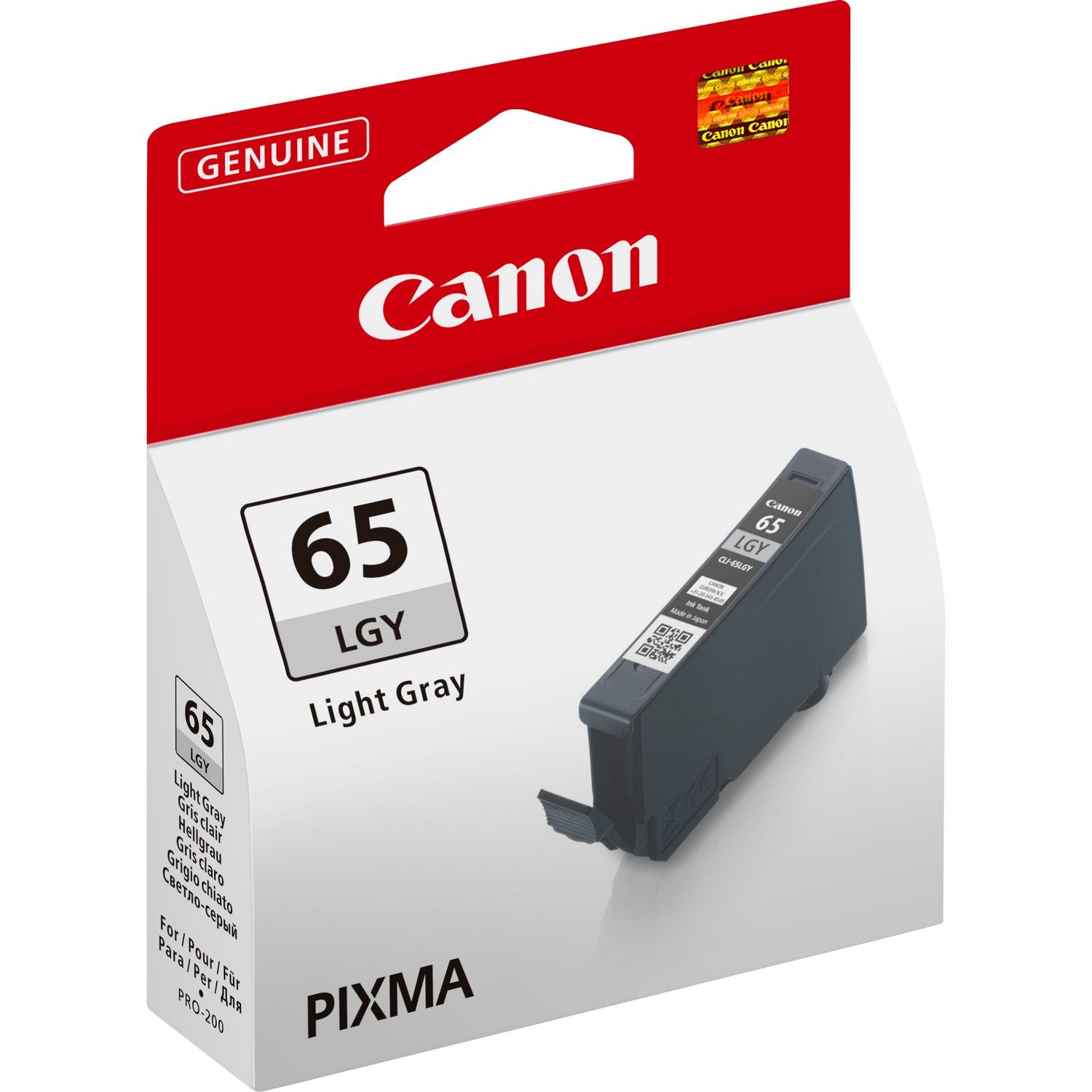 Canon CLI-65LGY Hellgrau Tintenpatrone (Original) – 12,6 ml – für PIXMA PRO-200