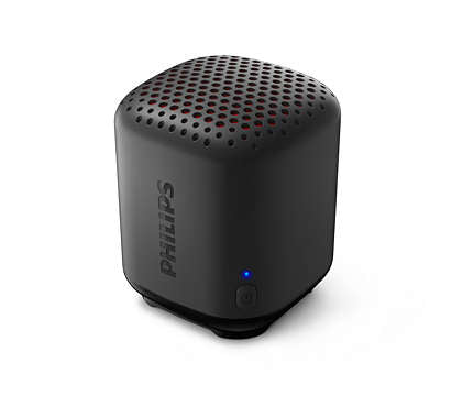 Philips TAS1505B/00 – Bluetooth-Lautsprecher – IPX7, 8 h Akku, 2,5 W, Bluetooth 5.0, Schwarz
