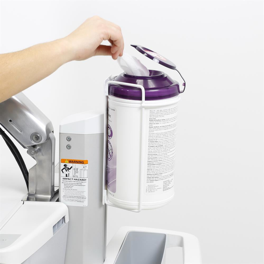 Ergotron Zubehör-Halter für Rohr bis Ø 127 mm – Weiss, Tragkraft 1,1 kg