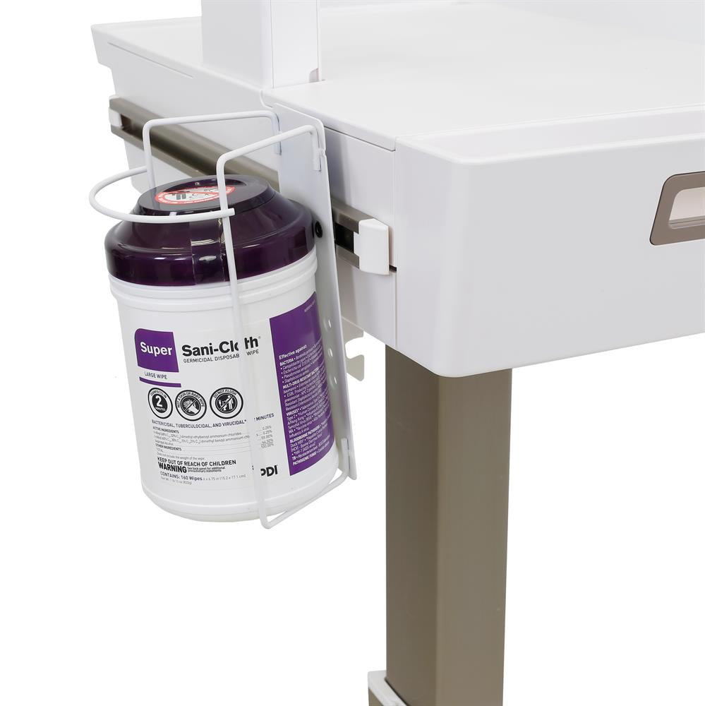 Ergotron Zubehör-Halter für Rohr bis Ø 127 mm – Weiss, Tragkraft 1,1 kg
