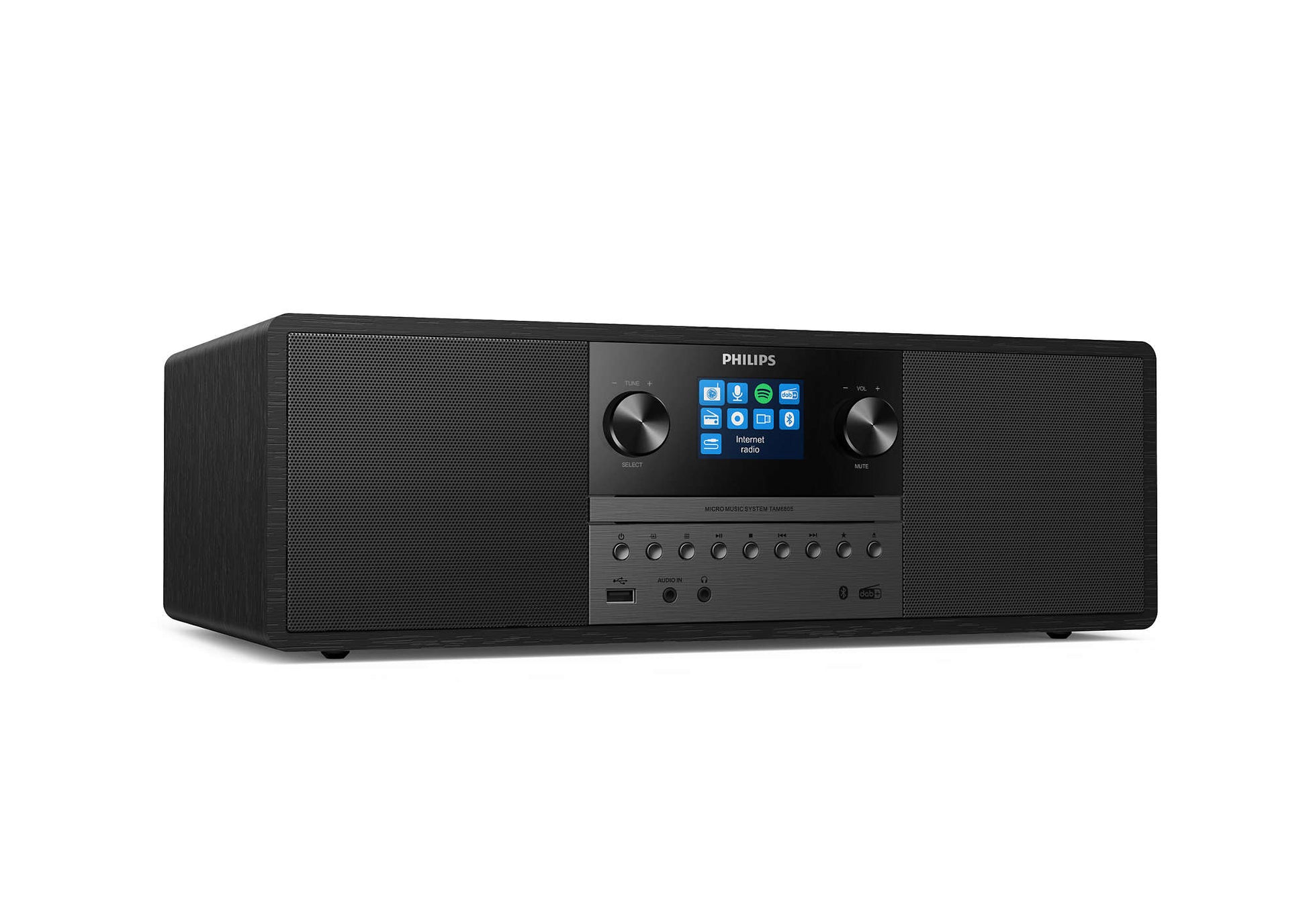 Philips TAM6805/10 – Micro-/HiFi-Anlage – DAB+, CD, Bluetooth, Spotify – Schwarz