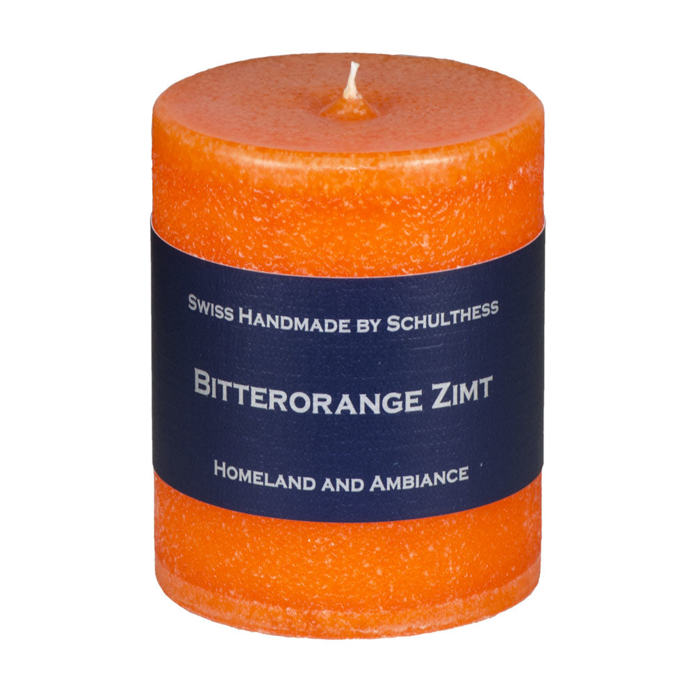 Schulthess Kerzenhandwerk Duftkerze – Bitterorange & Zimt – Ø 7 × 8 cm
