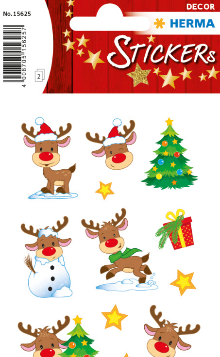 HERMA Sticker, Little Rudolph, mehrfarbig, 24 Stk
