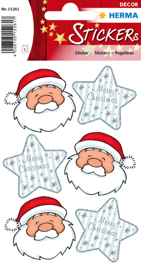HERMA Schmucketiketten Decor Weihnachten – 84 × 120 mm – mehrfarbig – 18 Stk.