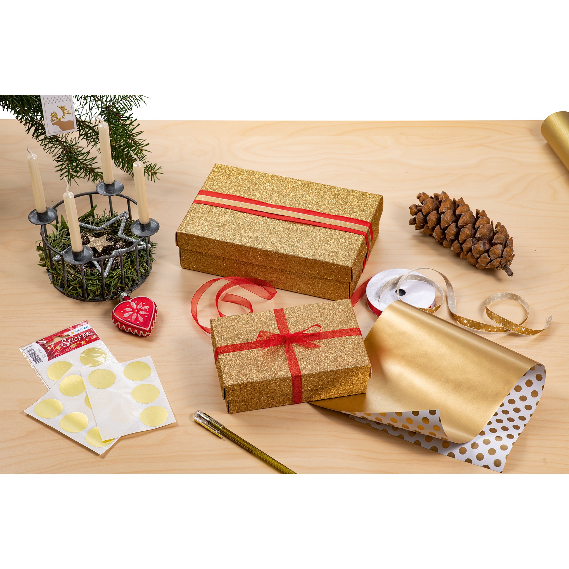 HERMA Geschenkanhänger – Weihnachten – 6 Anhänger – Papier – 40 × 80 mm