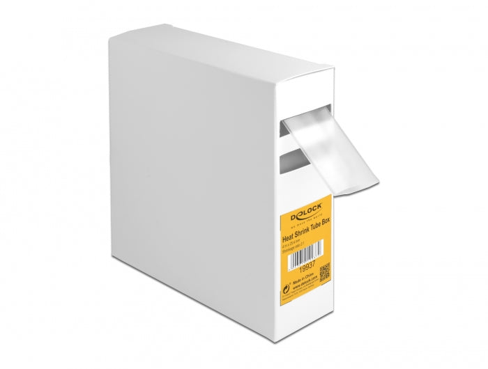 DeLOCK Schrumpfschlauch-Set, Ø 25,4 mm × 4 m, Schrumpfungsrate 2:1 – transparent