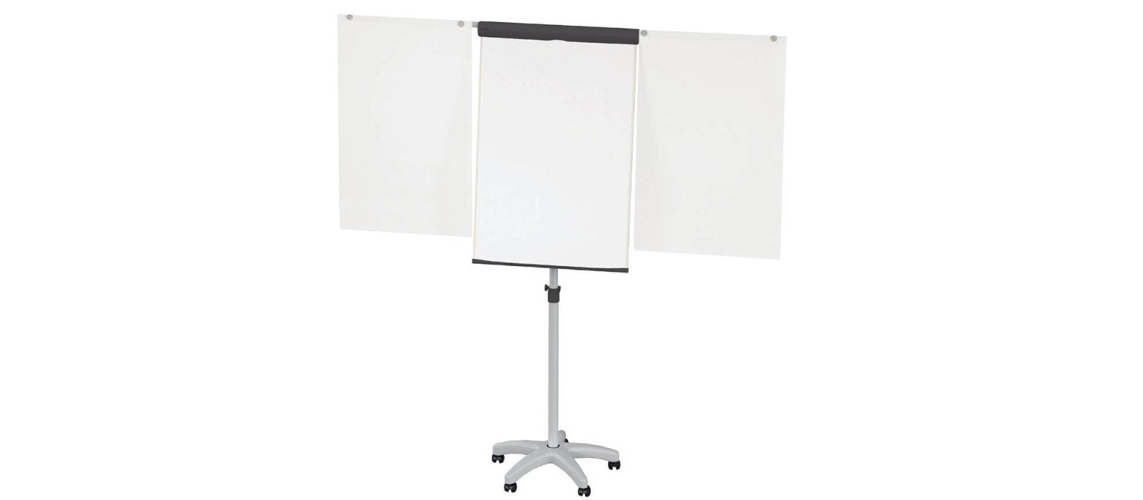 MAUL Flipchart – 66 × 97 cm, weiss, Metall