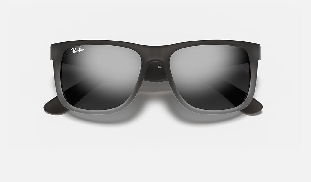 Ray-Ban Schutzbrille JUSTIN – Dunkelblaue Gläser, UV-Schutz, Schwarzer Rahmen