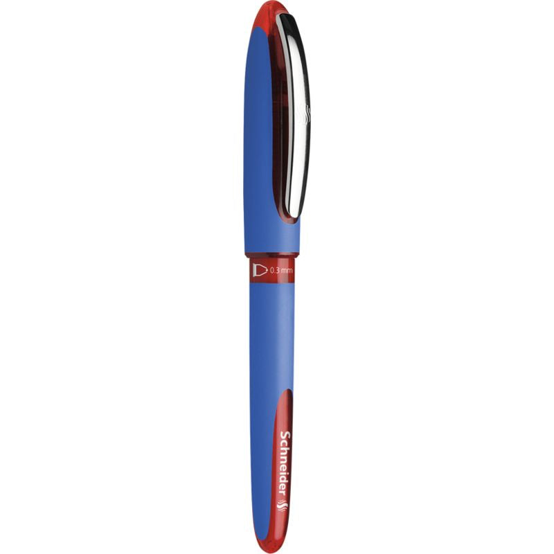 Schneider Schreibgeräte Schneider One Hybrid C – Tintenroller, 0,3 mm, rot, dokumentenecht, mit Kappe, Kunststoff