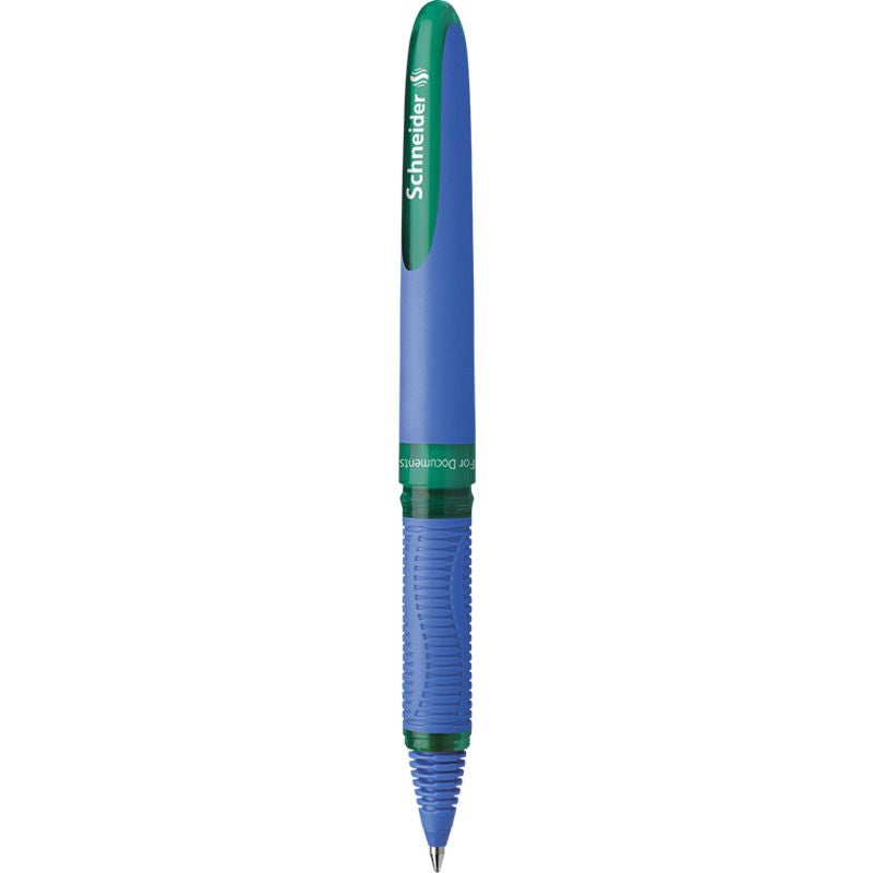 Schneider Schreibgeräte Schneider One Hybrid C – Tintenroller, 0,3 mm, grün, dokumentenecht, mit Kappe