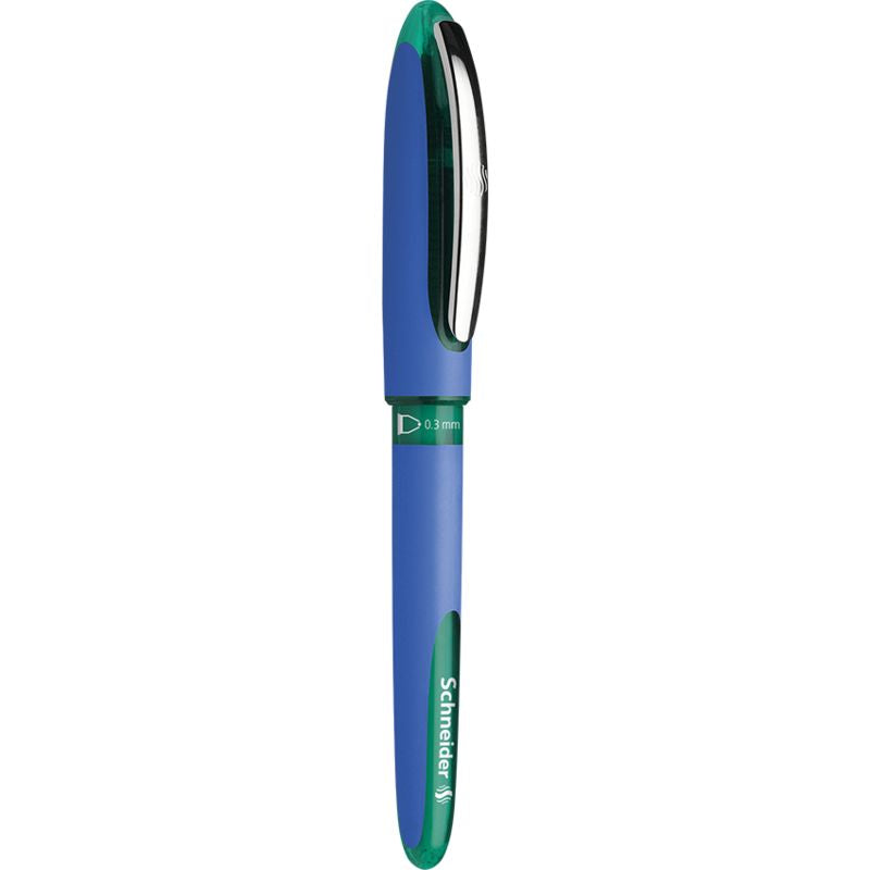 Schneider Schreibgeräte Schneider One Hybrid C – Tintenroller, 0,3 mm, grün, dokumentenecht, mit Kappe