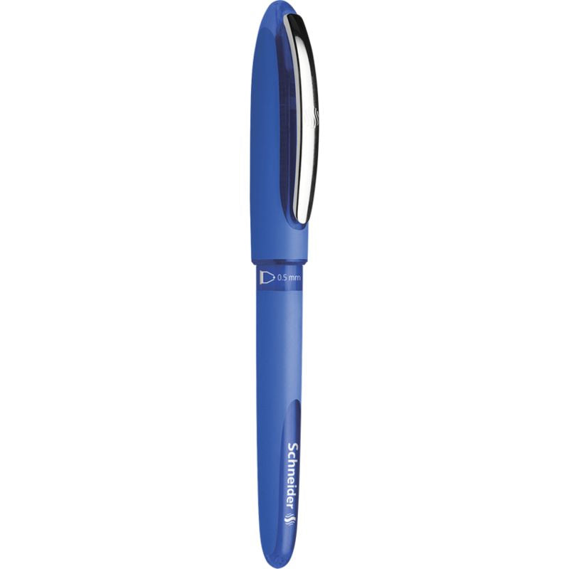 Schneider Schreibgeräte Schneider One Hybrid C – Tintenroller, Blau, dokumentenecht, wasserfest, mit Kappe, Kunststoff – 10 Stk.