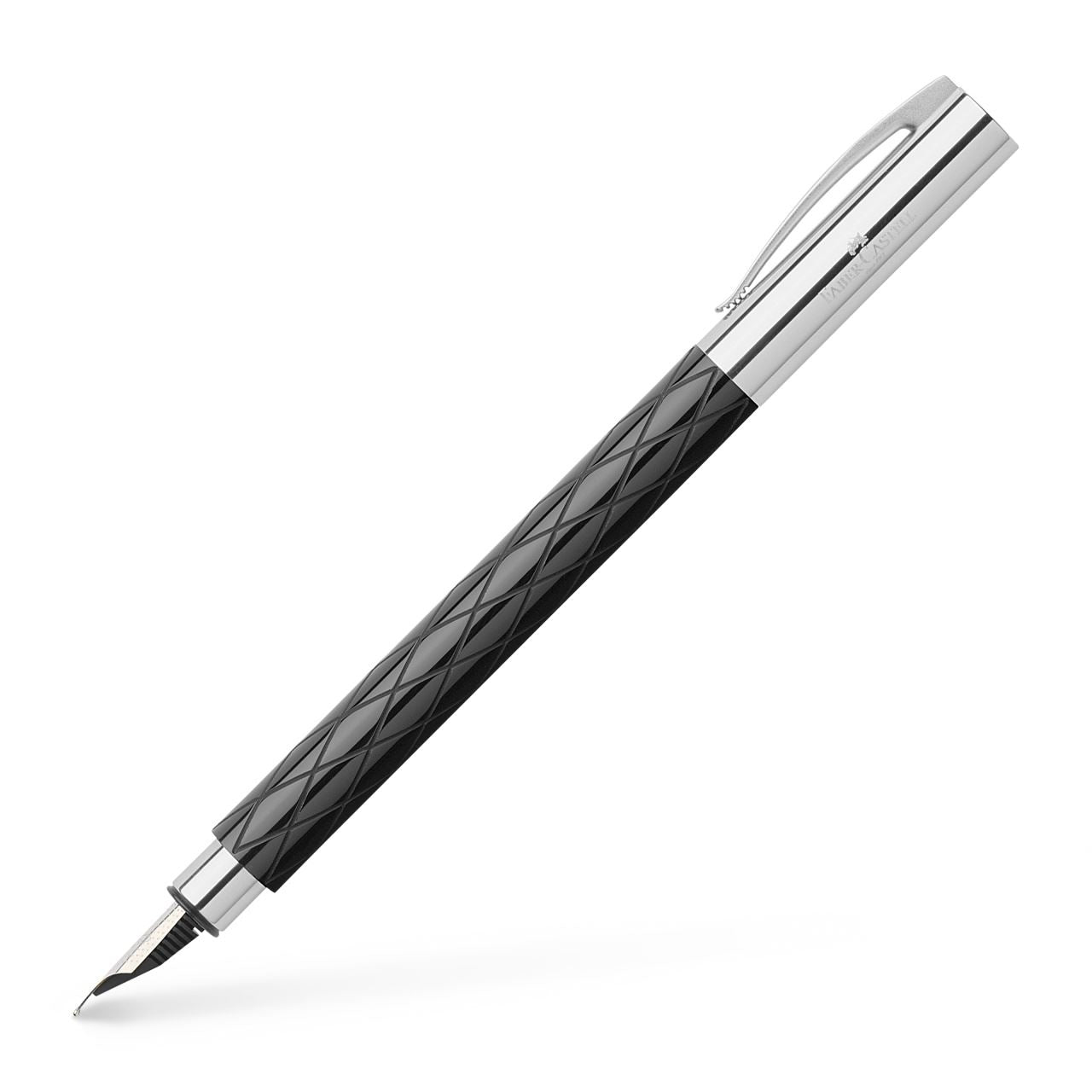Faber-Castell Ambition Rhombus – Füllfederhalter – B – Schwarz