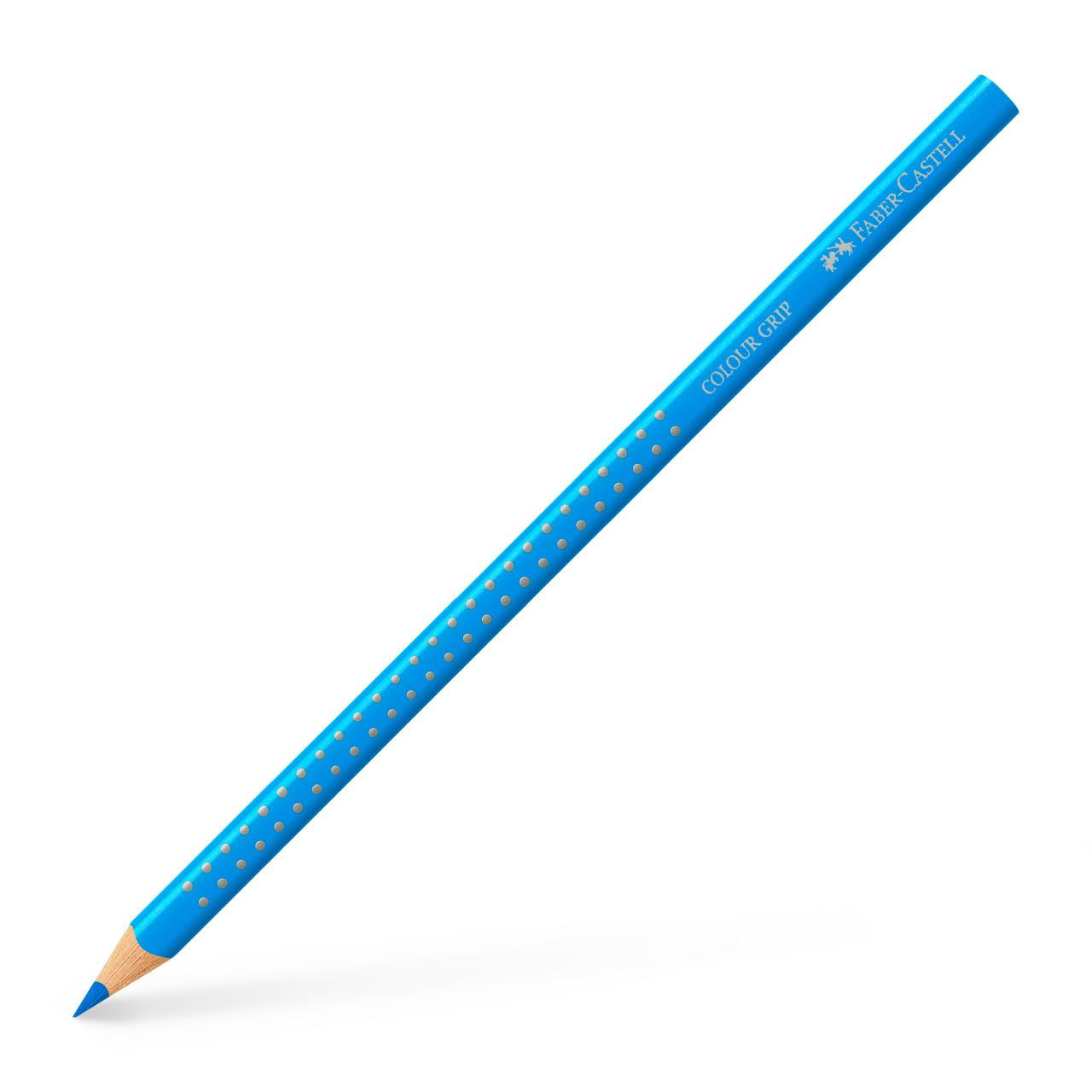 Faber-Castell Buntstifte Colour Grip – Aquarell, Dreikant, Einzelstift Neon Blau