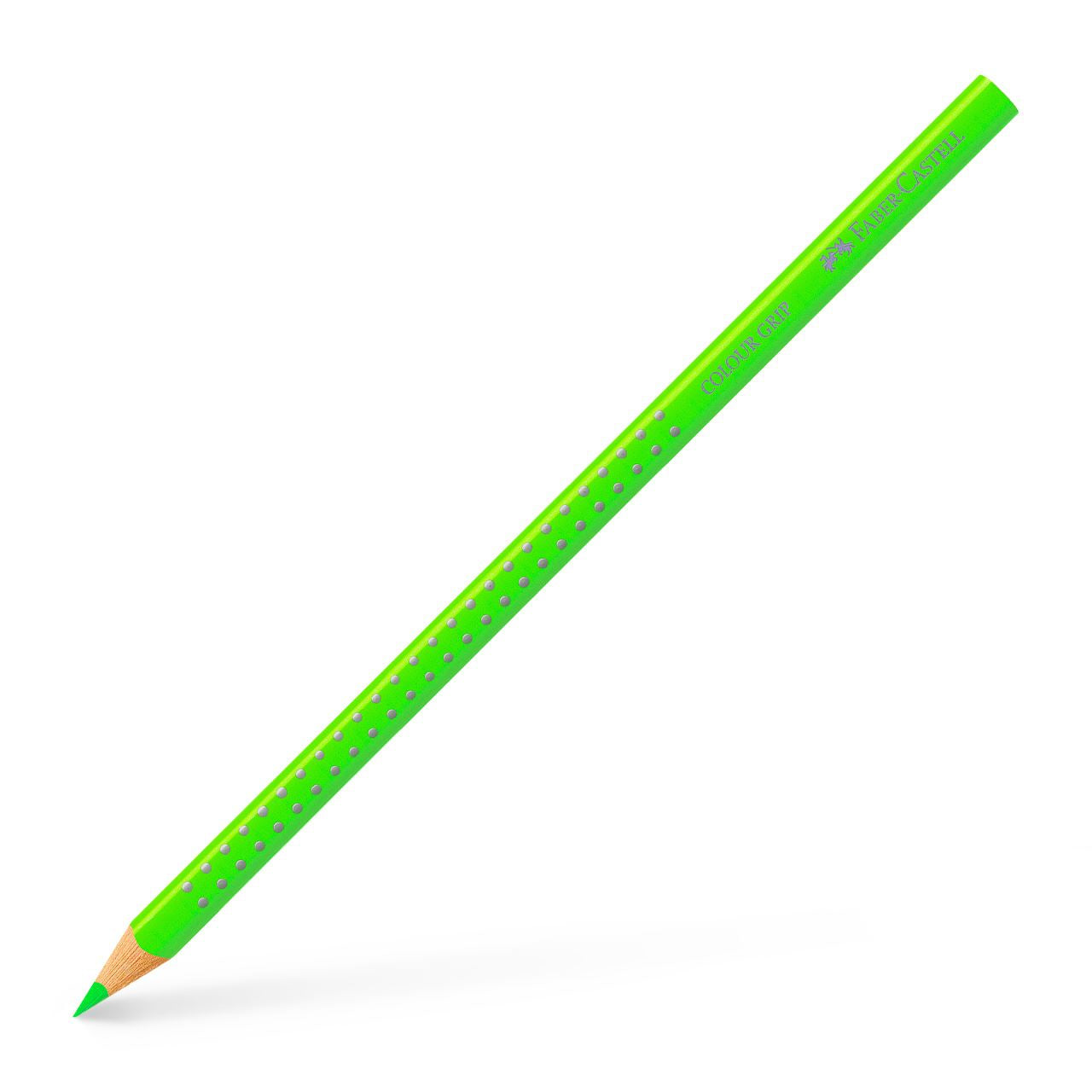 Faber-Castell Aquarellfarbstifte Colour Grip – Dreikant, Einzelstift Neon Grün