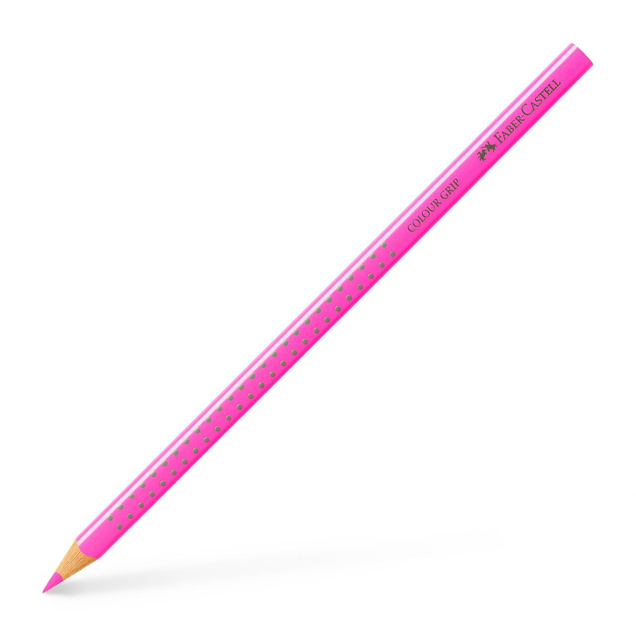 Faber-Castell Buntstifte Colour Grip – Aquarell, Dreikant, Einzelstift Neon Pink
