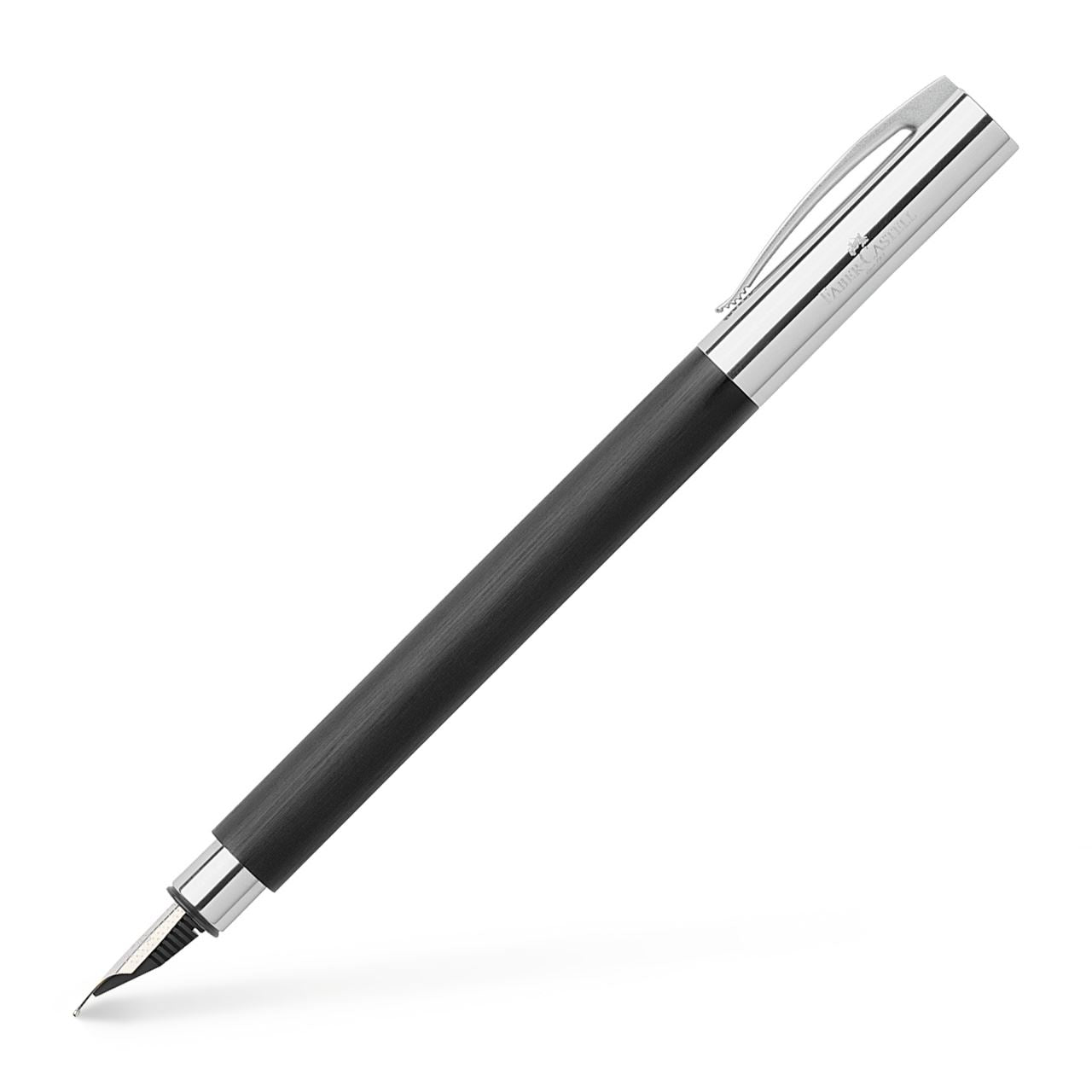 Faber-Castell Ambition Edelharz Füllfederhalter – B – Schwarz