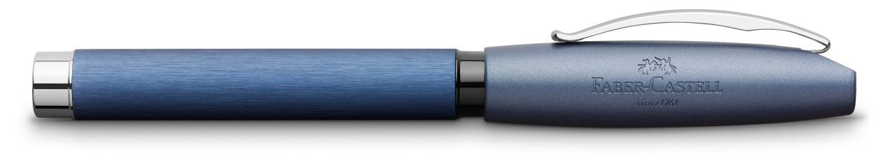 Faber-Castell Essentio Aluminium – Füllfederhalter – F – Blau