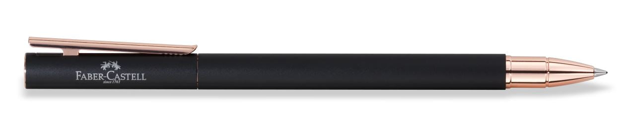 Faber-Castell Neo Slim – Tintenroller, Schwarz, Drehmechanik, Metall