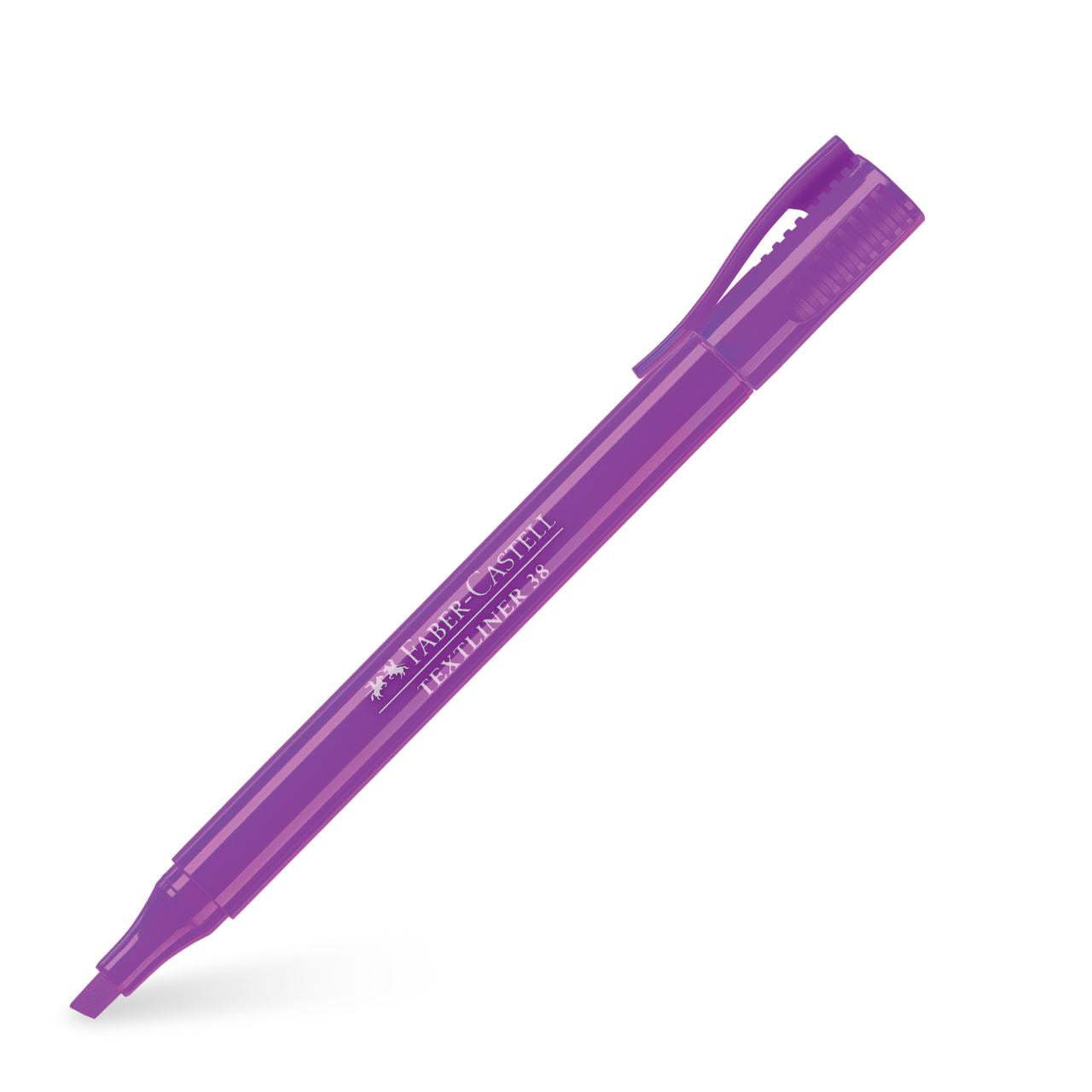 Faber-Castell Textmarker – Violett, Keilspitze 1/4 mm, nachfüllbar