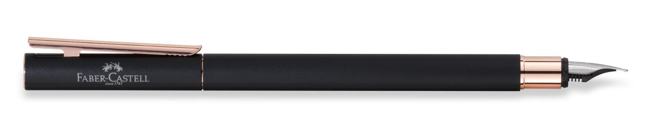 Faber-Castell Neo Slim – Füllfederhalter – B – Schwarz/Rosé – Metall