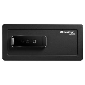 Master Lock Möbeltresor LX110BEURHRO – Fingerabdruck + Schlüssel – 25,4 l – Einbruchschutz – Boden-/Wandmontage