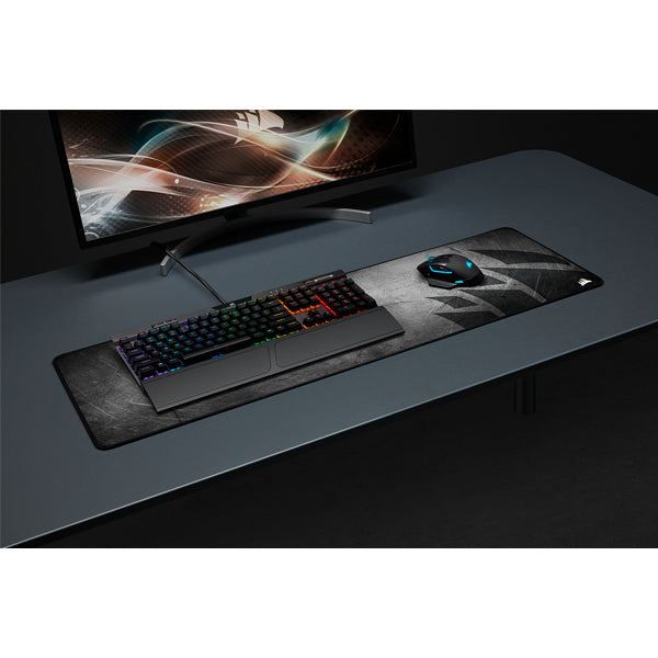 Corsair MM300 PRO Ext Gaming-Mauspad – gestickte Kanten, grau/schwarz