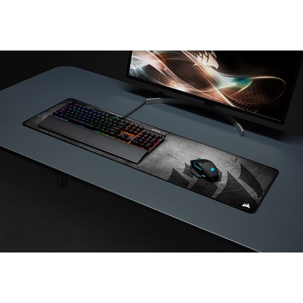 Corsair MM300 PRO Ext Gaming-Mauspad – gestickte Kanten, grau/schwarz