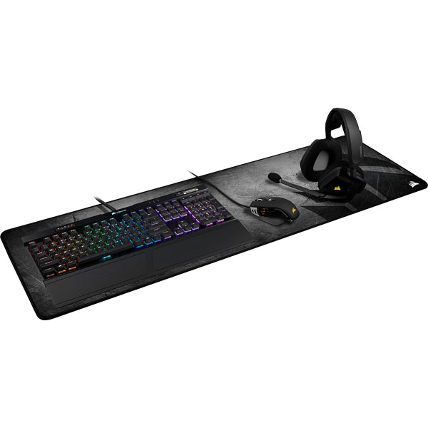 Corsair MM300 PRO Ext Gaming-Mauspad – gestickte Kanten, grau/schwarz