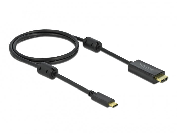 DeLOCK USB-C auf HDMI Kabel 4K 120 Hz – 1 m – aktiv – für Geräte mit DisplayPort Alt Mode