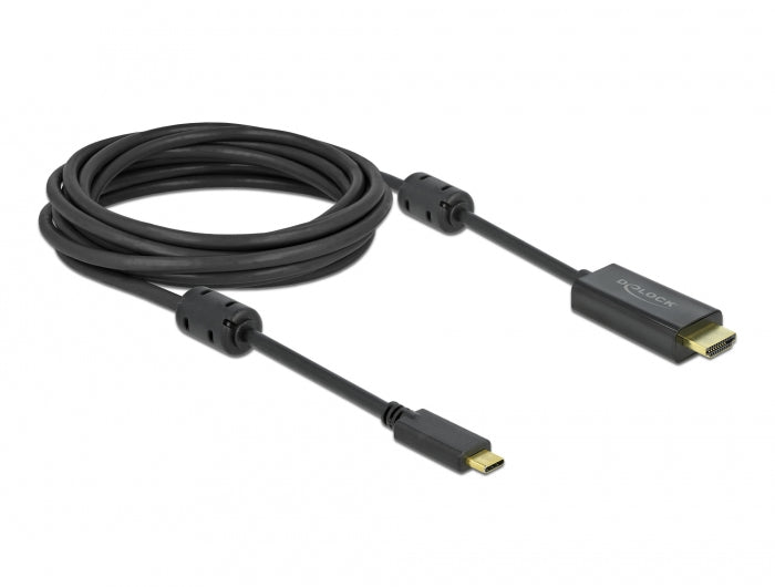 DeLOCK USB-C auf HDMI Kabel HDMI 2.1 4K 120 Hz – 5 m – aktiv – für Geräte mit USB-C (DP Alt Mode)