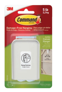 3M Command Montagepad – weiss, bis 2,2 kg, für Holz, Innen