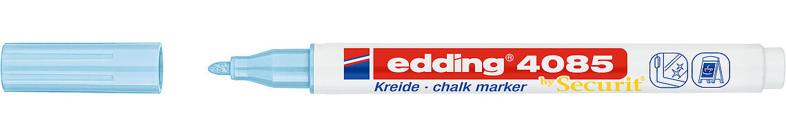 Edding Kreidemarker – Rund, 1–2 mm – Pastellblau