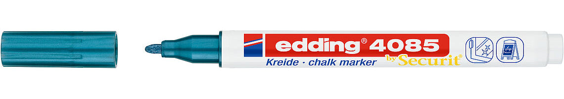 Edding Kreidemarker 4085 – Rund, 1–2 mm – Blau Metallic