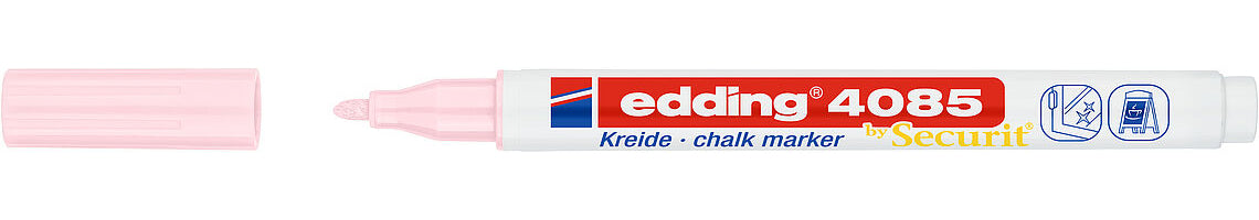 Edding Kreidemarker – Rund, 1–2 mm – Pastellrosa