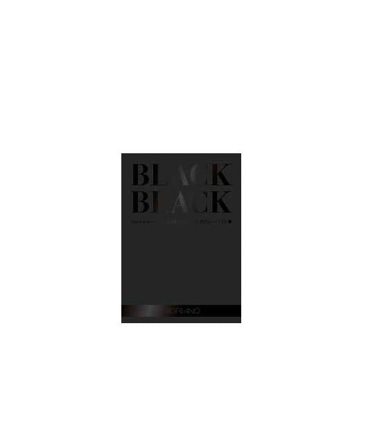 Fabriano Black Black Zeichenblock – A4, 300 g/m², schwarz, 20 Blatt