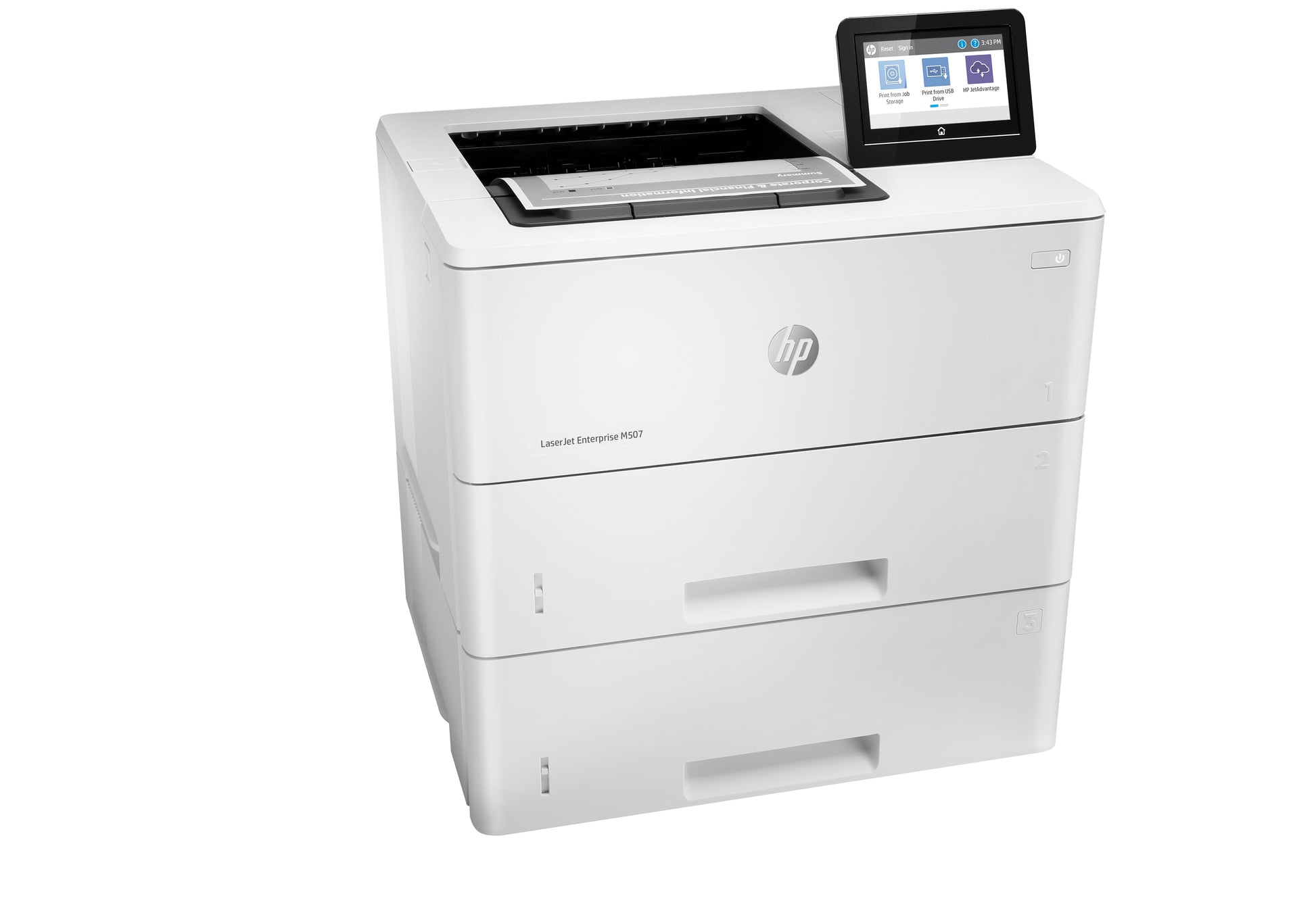 HP LaserJet Enterprise M507 – 43 Seiten/Min, Papier: 1100 Blatt